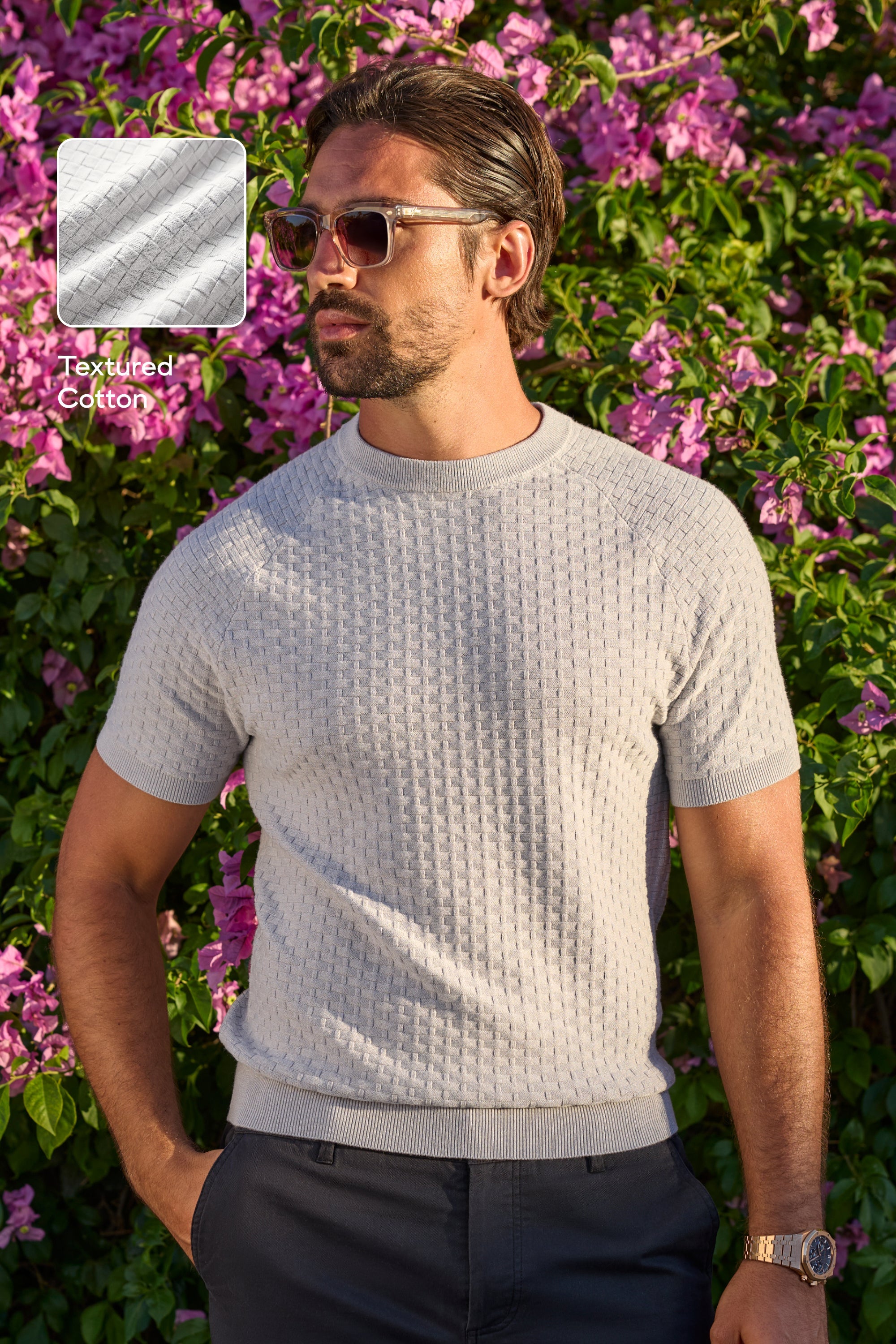 Camisa de Punto Texturizado