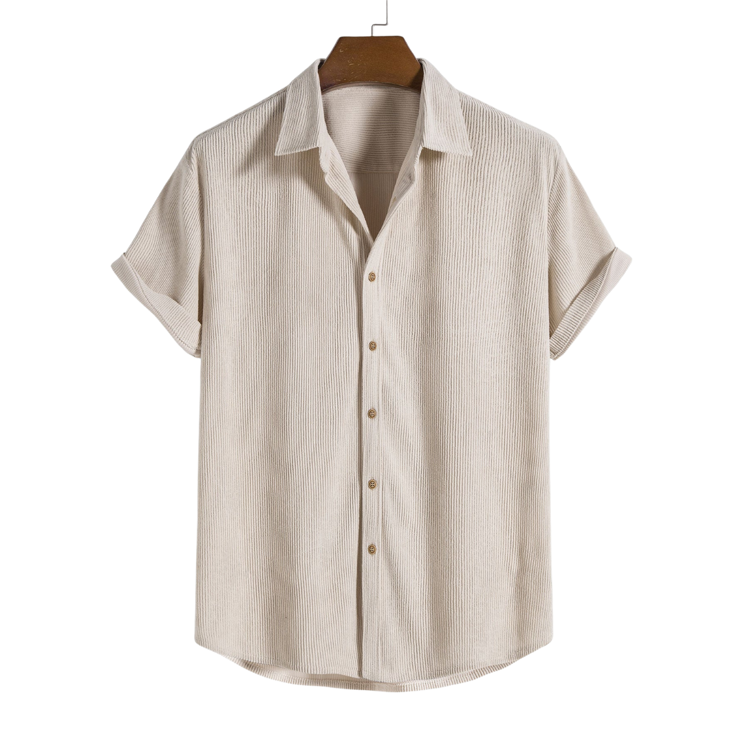 Camisa con botones de manga corta