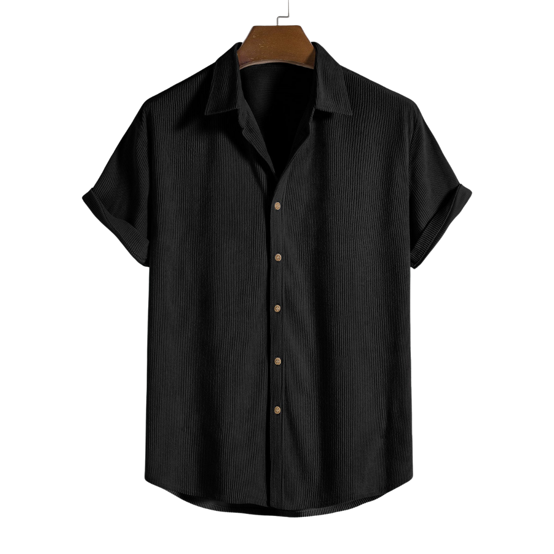 Camisa con botones de manga corta