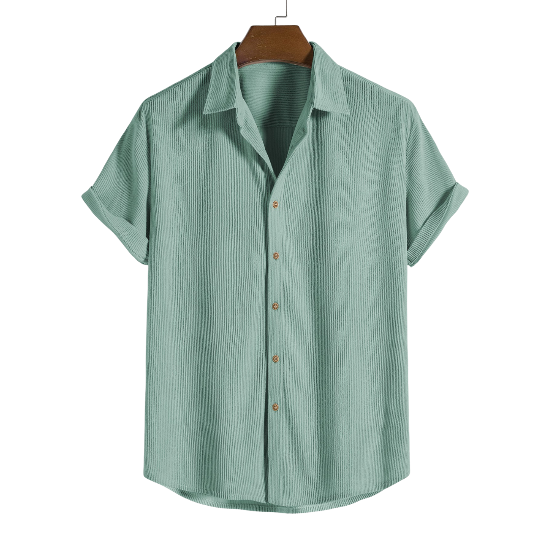Camisa con botones de manga corta