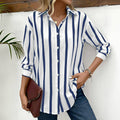 Blusa con rayas clásicas y elegancia moderna