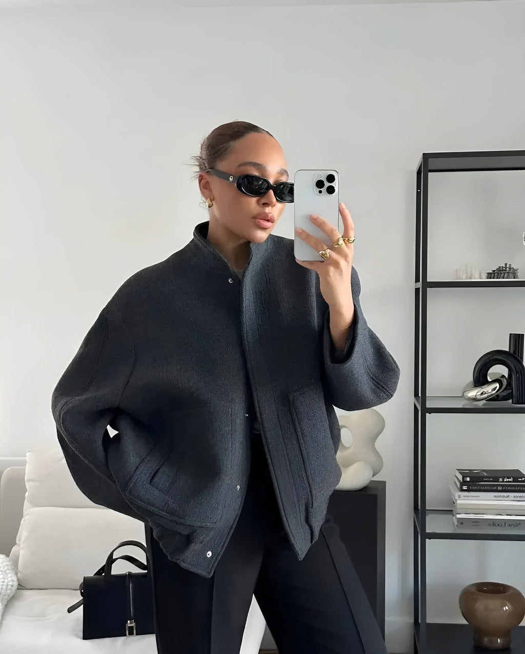 Chaqueta bomber oversize