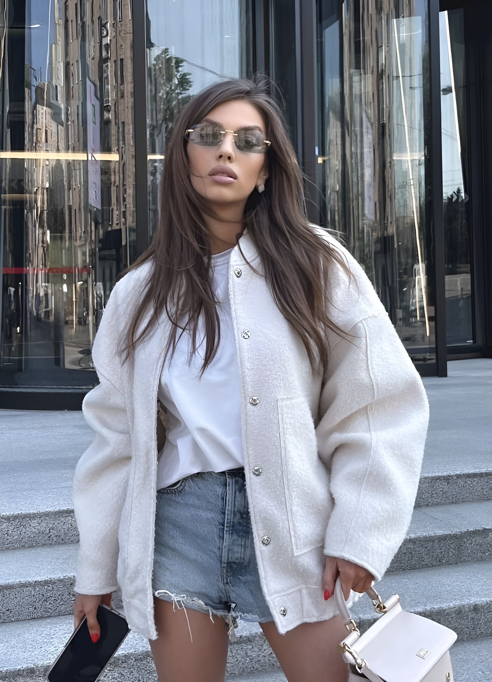 Chaqueta bomber oversize