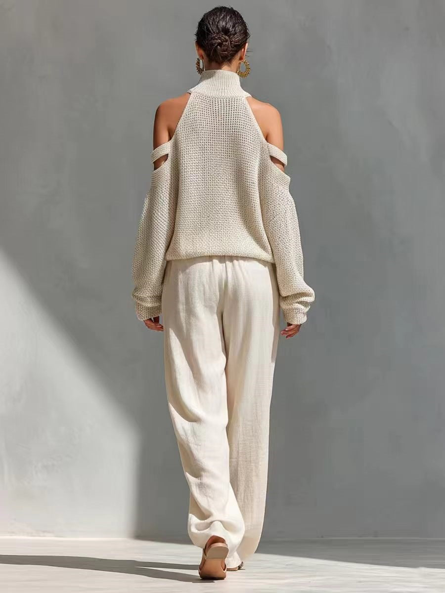 Conjunto de punto de lino