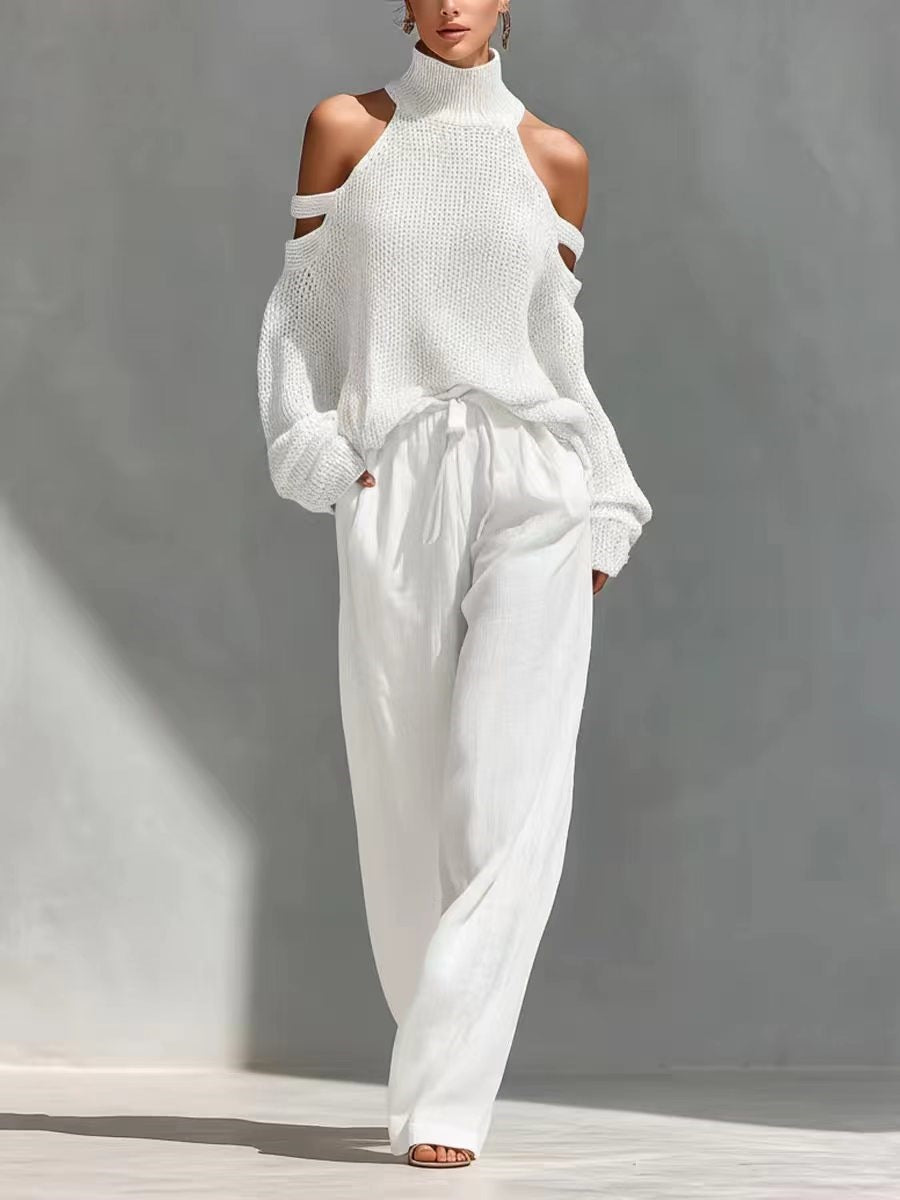 Conjunto de punto de lino