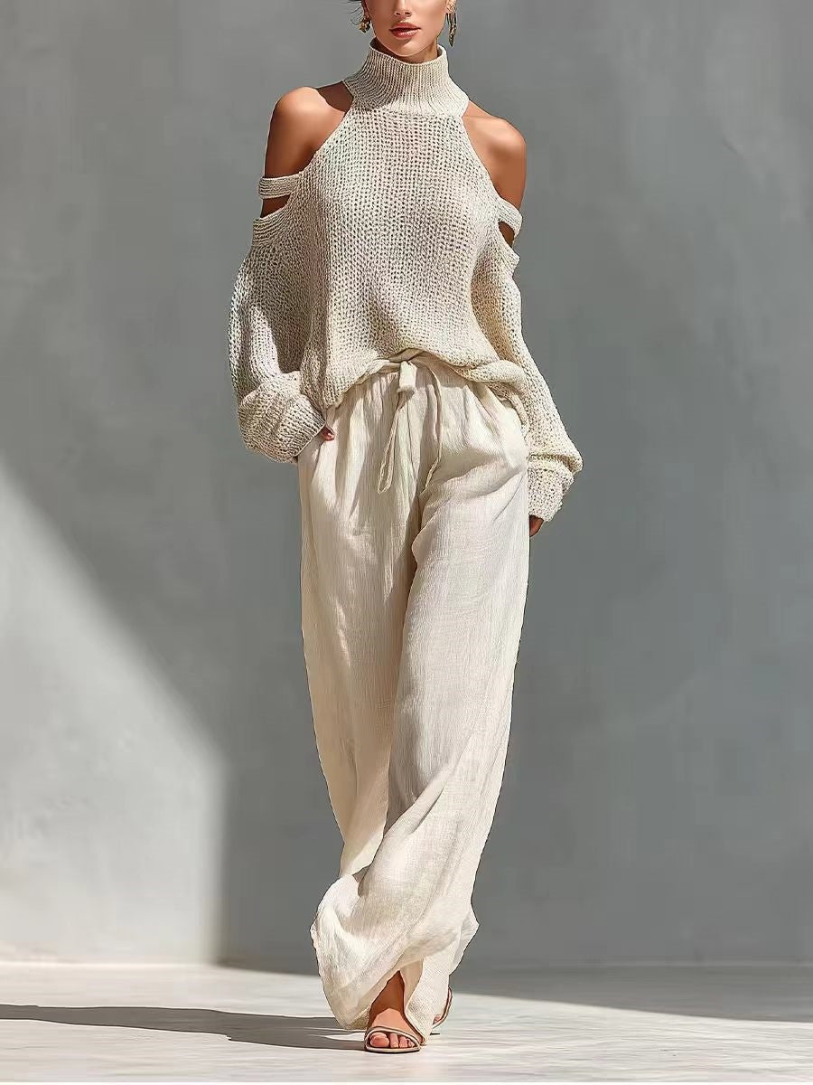 Conjunto de punto de lino