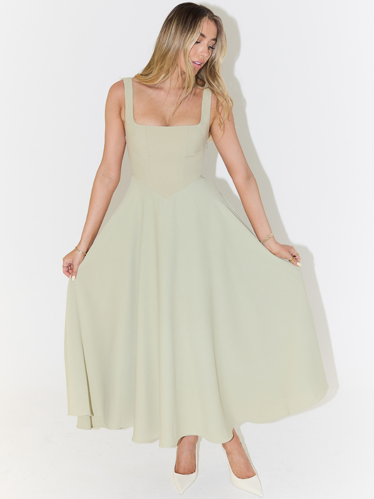 Vestido de falda Amplia