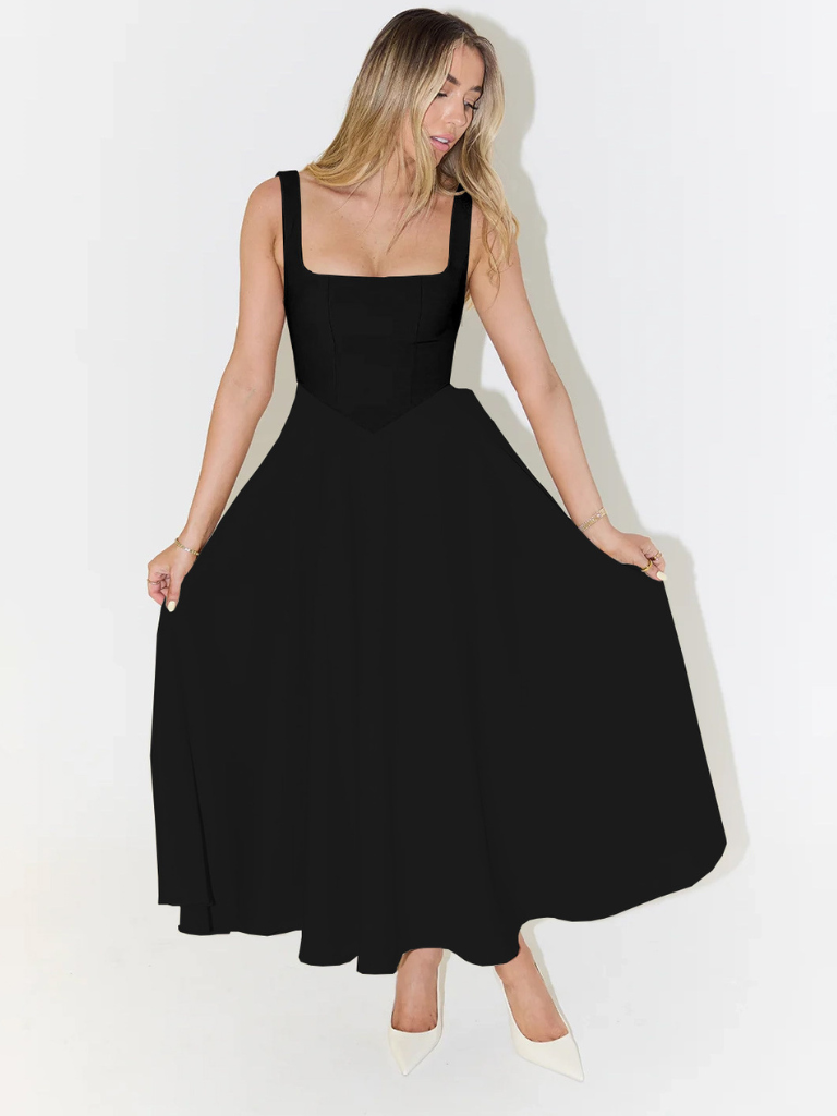 Vestido de falda Amplia