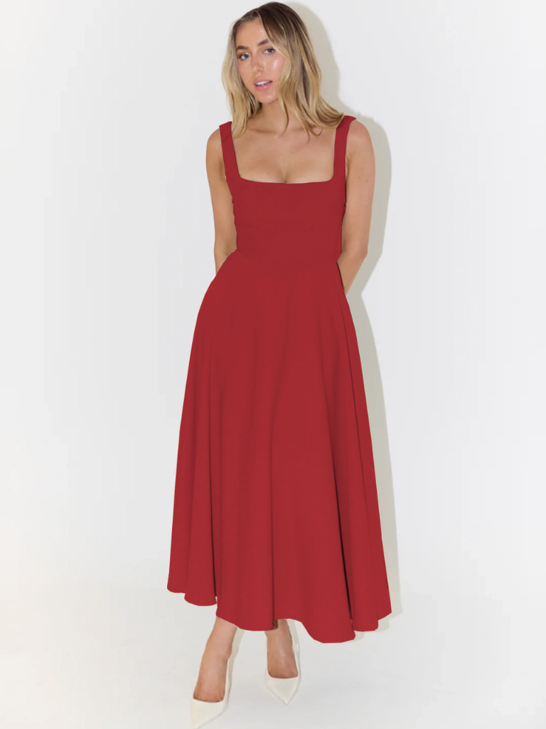 Vestido de falda Amplia