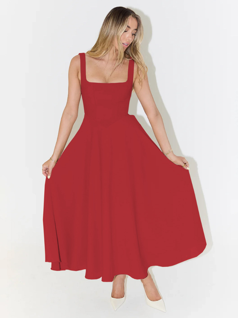 Vestido de falda Amplia