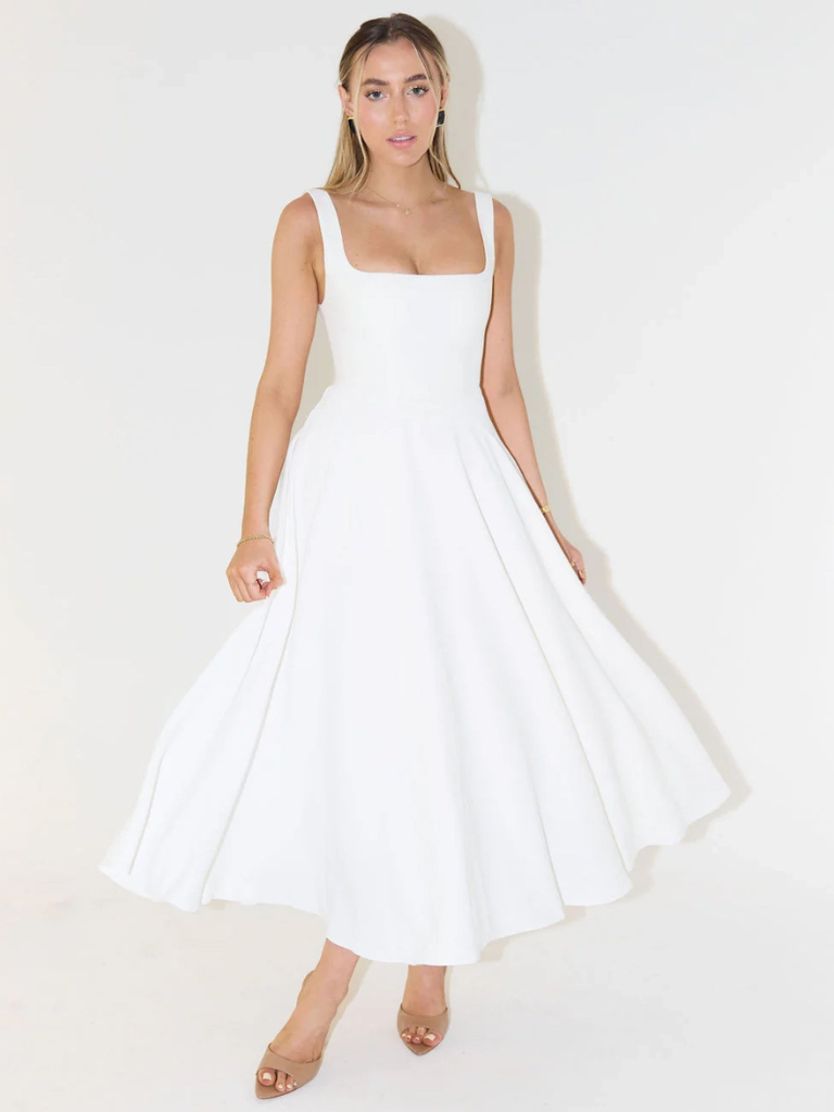 Vestido de falda Amplia