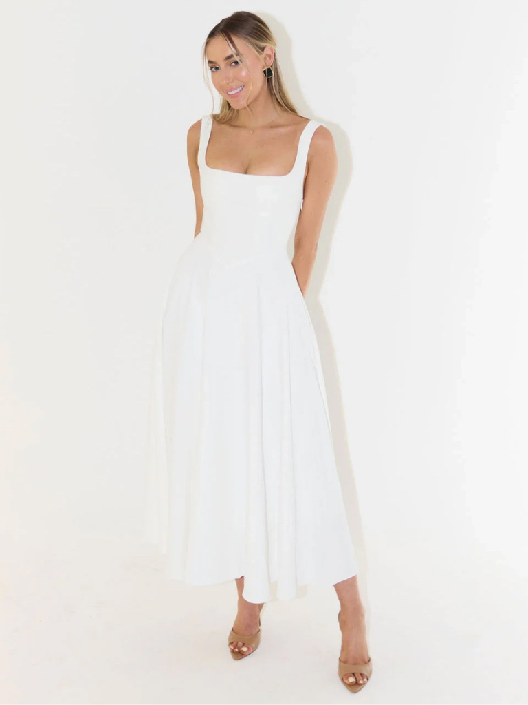 Vestido de falda Amplia