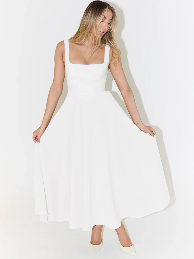 Vestido de falda Amplia