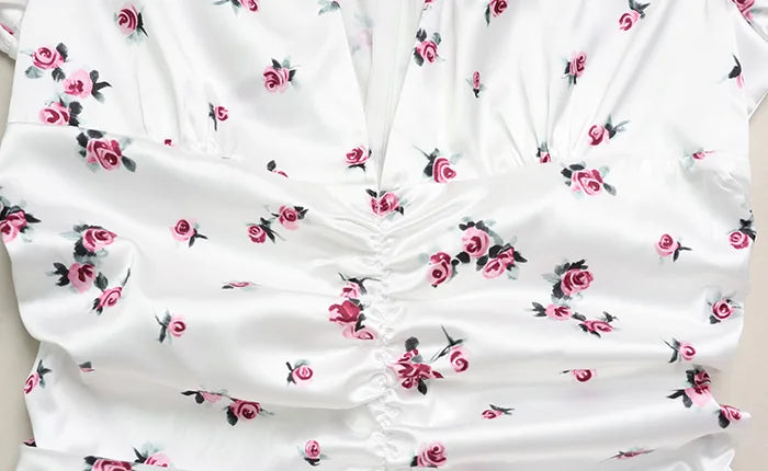 Vestido ajustado con estampado floral «Aurélie»
