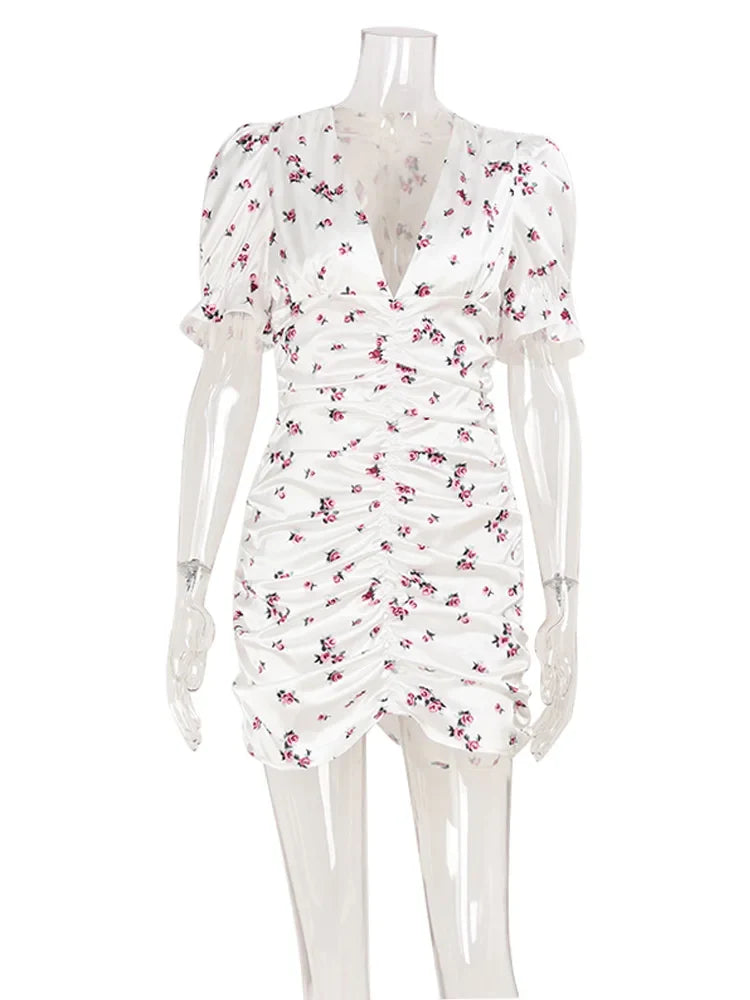 Vestido ajustado con estampado floral «Aurélie»