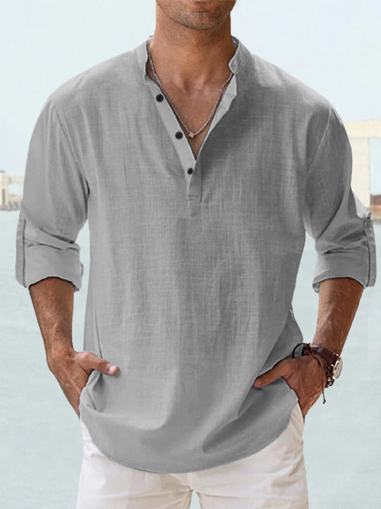 Camisa transpirable de lino