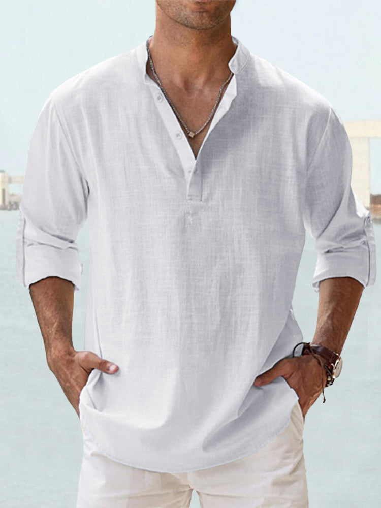 Camisa transpirable de lino