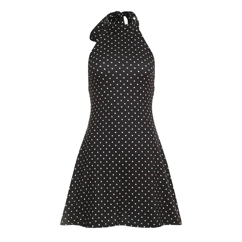 Vestido halter de lunares de Valerie