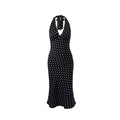 Vestido halter de lunares «Élodie»