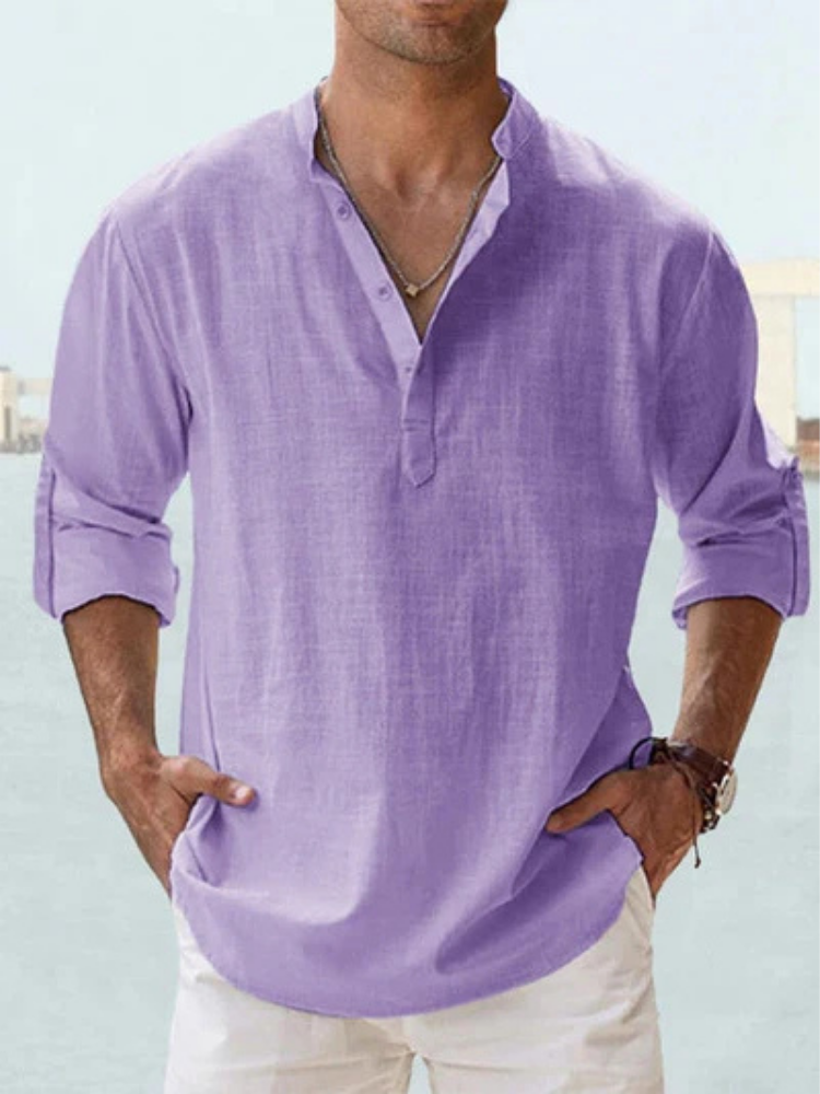 Camisa transpirable de lino