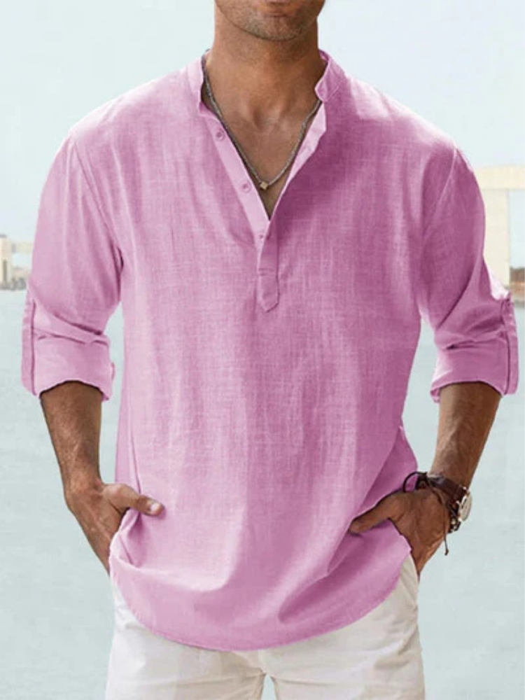 Camisa transpirable de lino