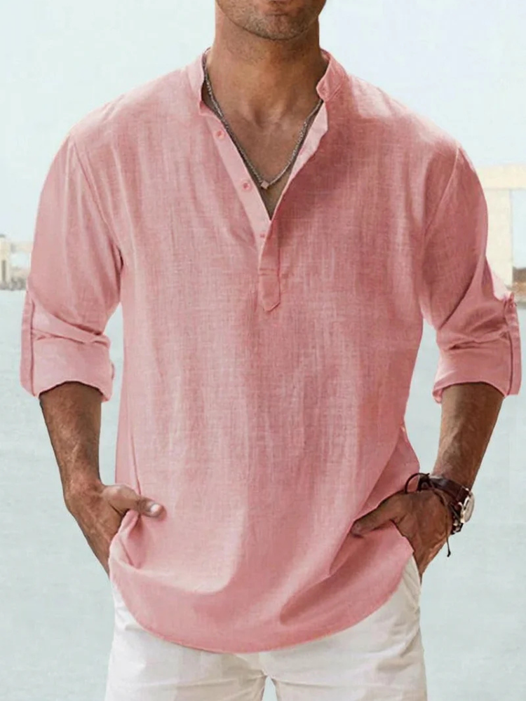 Camisa transpirable de lino
