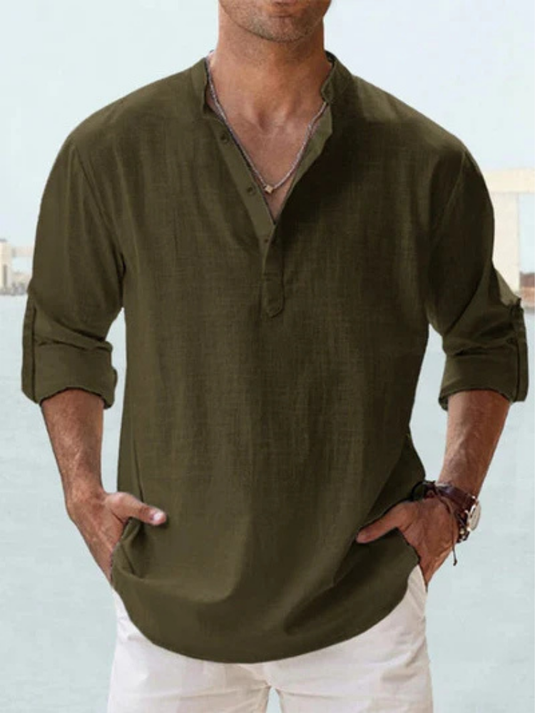 Camisa transpirable de lino