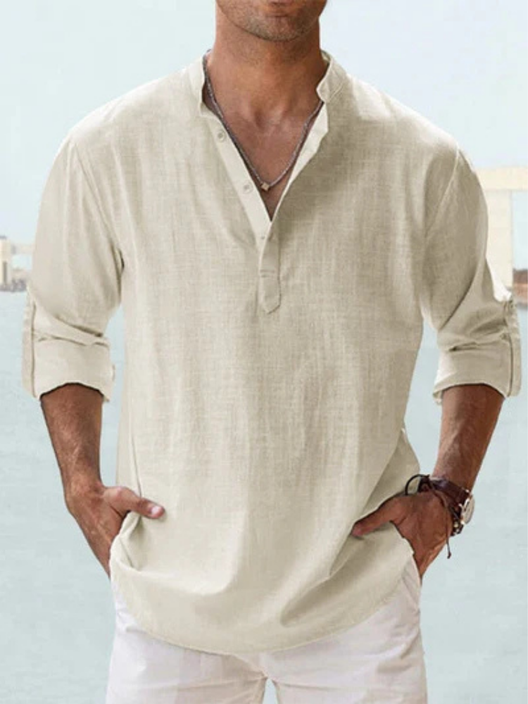 Camisa transpirable de lino