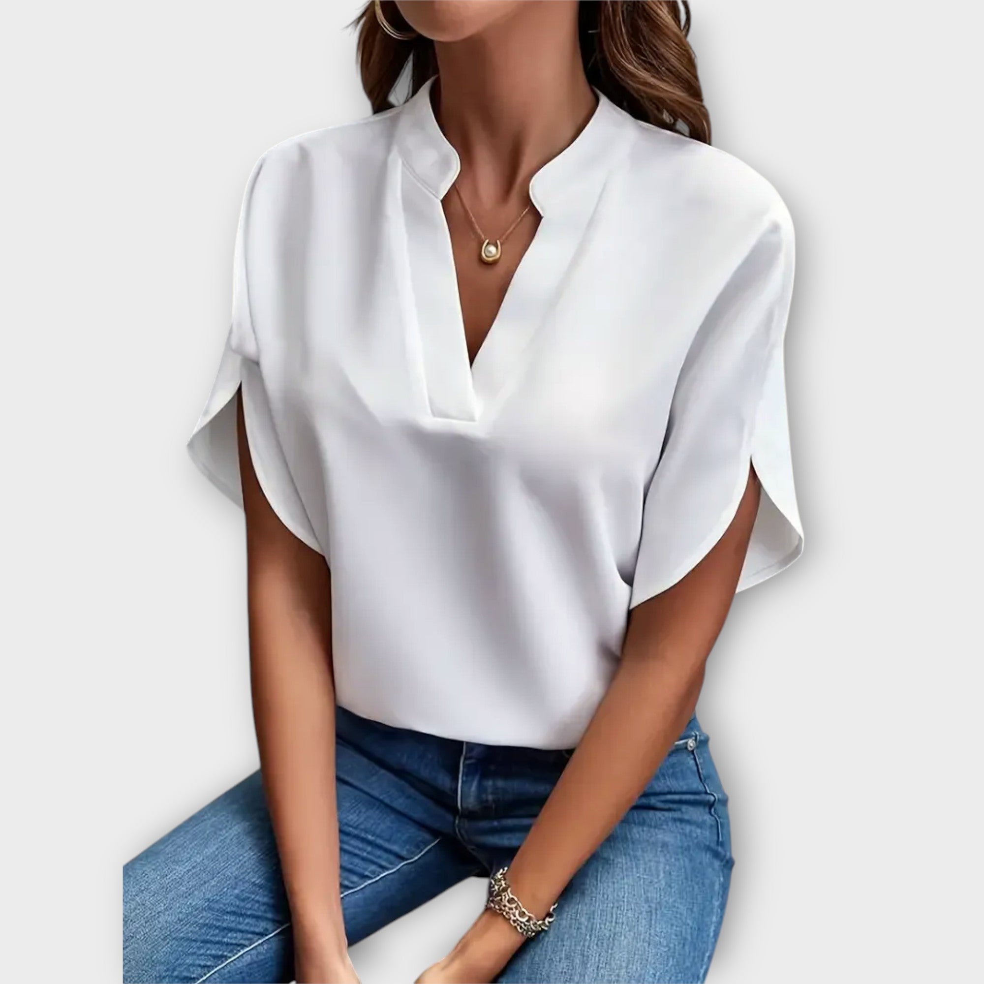 Blusa de abierto en V