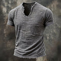 Camiseta vintage con cuello en V